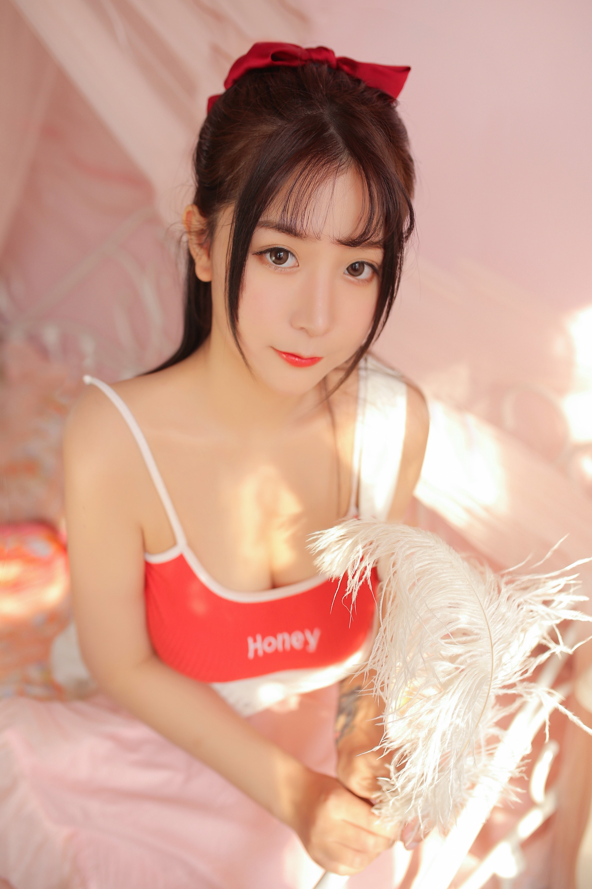 猫九酱 - NO.006 红色吊带 [18P]-XikXak
